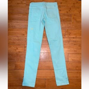Ksubi Y2K Black Washed Skinny Zip Ankle Mid Rise Women's Denim Jeans Pants Teal